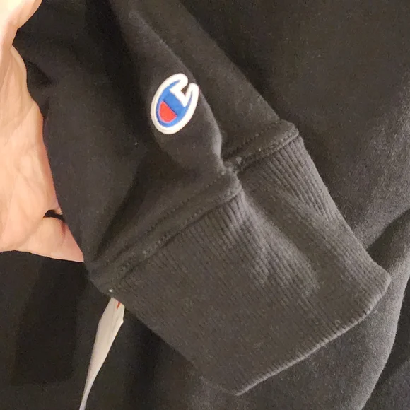Champion Black Sweatshirt With Black C Logo XL - Picture 6 of 7